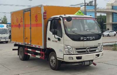 國福田奧鈴五易燃液體廂式運(yùn)輸車